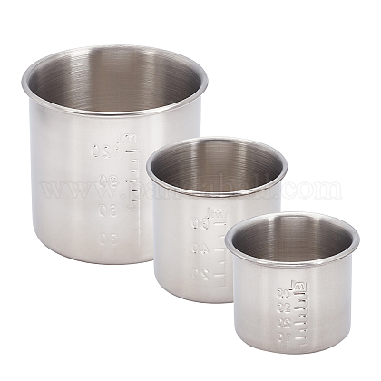 Unicraftale 304 Stainless Steel Measuring Cups AJEW-UN0001-11P-1