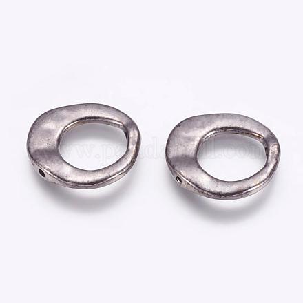 Style tibétain cadres anneau irrégulière de perles K081Z052-1