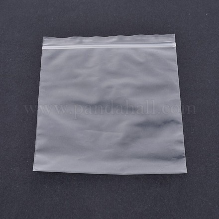 プラスチックジップロックトップシールバッグ  再封可能な包装袋  セルフシールバッグ  長方形  透明  6x4cm  片側の厚さ：2ミル（0.05mm）  約100個/袋 OPP-O002-4x6cm-1