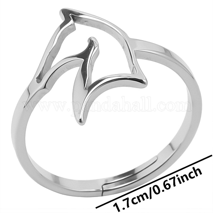 304 verstellbarer Ring aus Edelstahl PW-WG80088-01-1