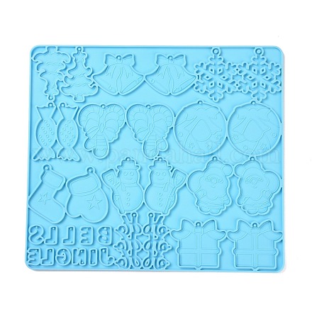 Stampi in silicone per ciondoli a tema natalizio DIY-K051-04-1