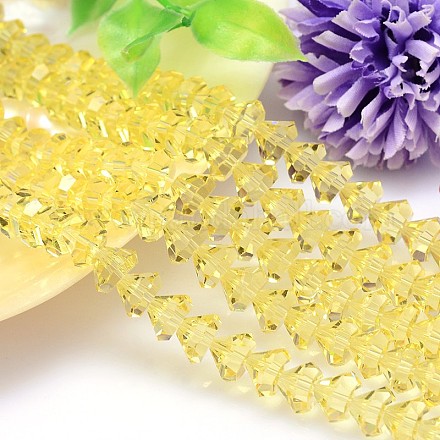 Faceted Cone Imitation Austrian Crystal Bead Strands G-M187-8mm-09A-1