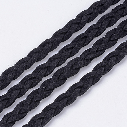 Cordón trenzado de imitación de gamuza LW-Q008-2.7mm-1090-1