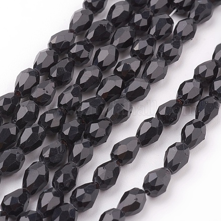 Chapelets de perles en verre X-GLAA-R024-6x4mm-13-1
