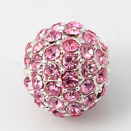 Alloy Rhinestone Beads RB-A034-10mm-A27S-1