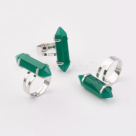 Bala anillos de cristal RJEW-P120-B08-1