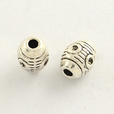 Tibetischer Stil Zink Legierung ovalen Fassungen für Strasssteine Perlen TIBEB-Q053-83-1