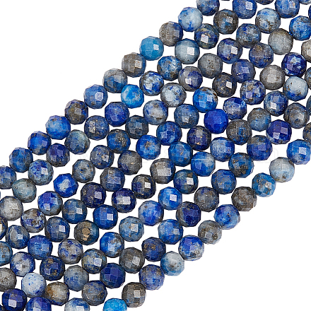 Beebeecraft 2 brins de perles de lapis-lazuli naturel G-BBC0001-33-1