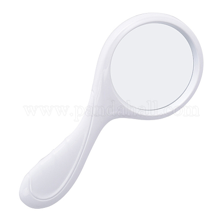 ABS Plastic Curved Handle Handheld Magnifier AJEW-L073-05-1