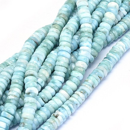 Natural Larimar Beads Strands G-F603-07A-01-1