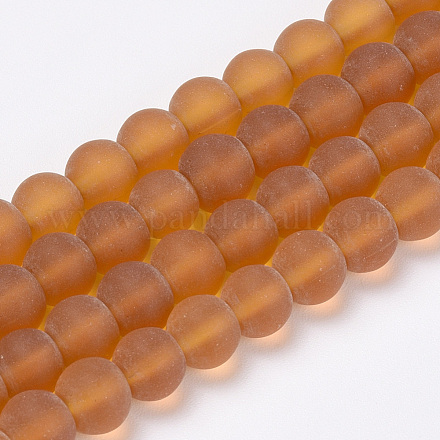 Chapelets de perles en verre transparente   GLAA-Q064-13-12mm-1
