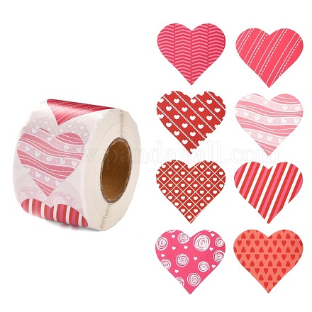 Valentine's Day Theme Paper Gift Tag Stickers DIY-C007-01F-1