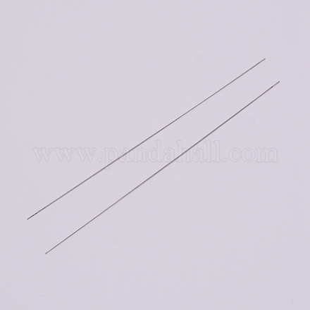 Steel Collapsible Big Eye Beading Needles TOOL-CJC0004-01P-1