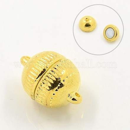 Zinc Alloy Magnetic Clasps for Jewelry Design PALLOY-K069-14mm-G-LF-1