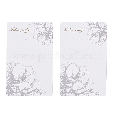 Cartes d'affichage de boucle d'oreille de fleur de rectangle CDIS-P007-B03-1