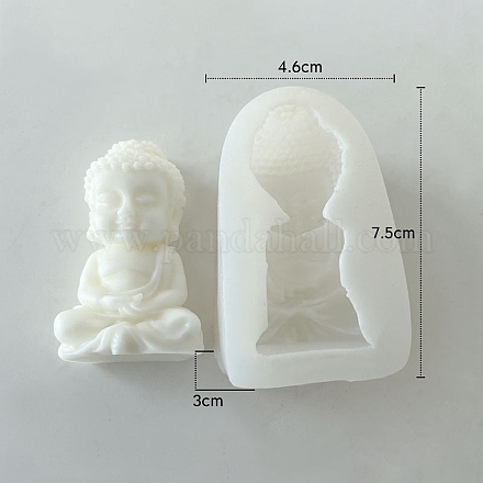 Stampi in silicone alimentare per candele profumate con statua di Buddha PW-WG71214-01-1