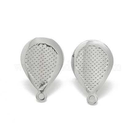 Accessoires de puces d'oreilles en 304 acier inoxydable STAS-Q225-08A-1