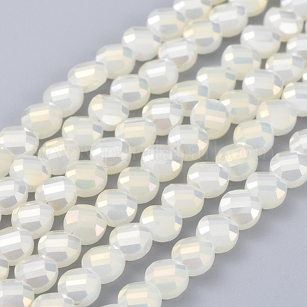 Chapelets de perles en verre électroplaqué EGLA-J149-C-6mm-FR02-1