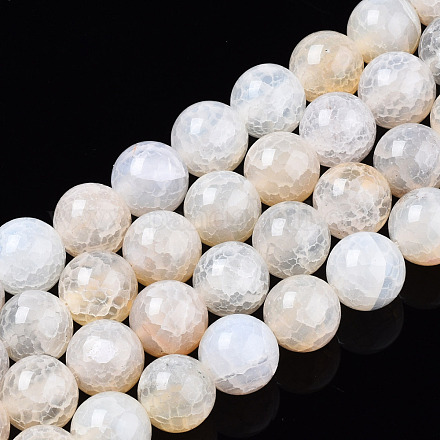Natürliche Knistern Achat Perlen Stränge G-S359-240B-2-1