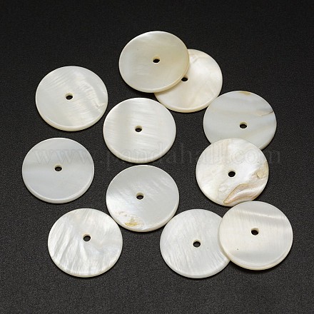 Perles de coquillage naturel teintées X-SHEL-P004-06I-1
