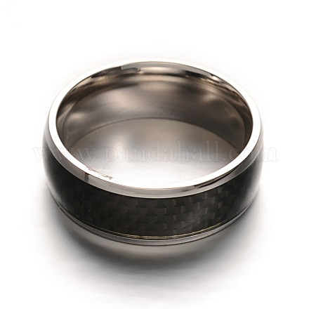 Classical 304 Stainless Steel Wide Band Finger Rings RJEW-F043-42-19mm-1