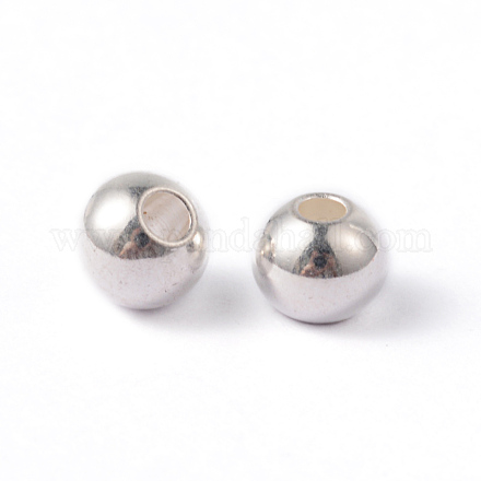 Ion Plating(IP) Round 304 Stainless Steel Beads STAS-G130-6mm-63S-1