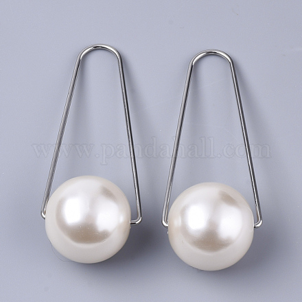 Colgantes de perlas de imitación de plástico abs STAS-S079-137C-1
