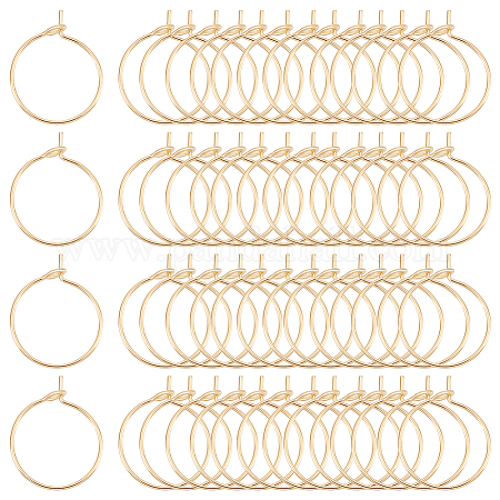 Wholesale UNICRAFTALE About 100pcs Golden Wine Glass Ring 15mm Stainless  Steel Hoop Earring Hypoallergenic Wine Glass Charms Rings Bead Earring  Hoops for Jewelry Making 