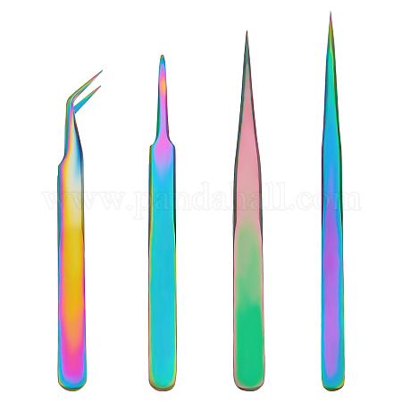 Shop AHANDMAKER 4 Pcs Stainless Steel Beading Tweezers for Jewelry