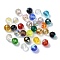AB Color Plated Glass Beads, Faceted Round, Mixed Color, 8x7mm, Hole: 1.5mm