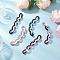 Acrylic Handmade Cable Chains, Oval, Mixed Color, 19x14.5x4.5mm