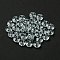 Transparent K9 Glass Beads, Faceted, Rondelle, Light Azore, 6x4mm, Hole: 1.2mm