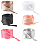 6 Pairs 6 Colors Polyester Shoelaces, for Shoe Accessories, Mixed Color, 1240x20x0.2mm, 1 pair/color