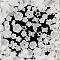 Frosted Transparent Acrylic Beads, Mixed Shapes, White, 7~30x9~40x4~11mm, Hole: 1~2mm