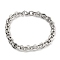 304 Stainless Steel Link Chain Bracelets, Stainless Steel Color, 8-5/8 inch(22cm)