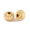 Brass Beads, Rondelle, Real 18K Gold Plated, 8x6mm, Hole: 1.8mm