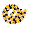 Handmade Lampwork Beads Strands, Fish with Evil Eye Pattern, Gold, 19~20x12.5x9mm, Hole: 0.8mm, about 25pcs/strand, 18.90 inch(48cm)