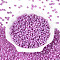 (Repacking Service Available) Glass Seed Beads, Ceylon, Round, Violet, 6/0, 4mm, Hole: 1.5mm, about 12g/bag