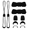 4 Boxs Polyester Shoelaces, Black, 1340~1360x2mm