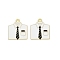 Father's Day Alloy Enamel Pendants, Golden, Clothes, 21x18x1mm, Hole: 1.8mm