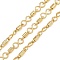 Brass Figaro Chains, Infinity, with Spool, Unwelded, Lead Free & Cadmium Free, Long-Lasting Plated, Lead Free & Nickel Free & Cadmium Free, Real 18K Gold Plated, Link: 9x5x2mm and 9x3