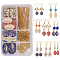 DIY Earring Making, with Acrylic Beads, Alloy Links, Brass Bead SpacersTibetan Silver Spacers Beads and Brass Earring Hooks, Mixed Color, 11x7x3cm