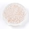 Frosted Transparent Acrylic Beads, Flower, with Gold Foil , Clear, 5.5~6x3mm, Hole: 1.5mm, about 10860pcs/500g.