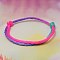 Bracelet Making, with Nylon Thread, Colorful, Adjustable Diameter: 40~80mm