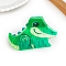 Acrylic Claw Hair Clips, Green, Crocodile, 92x51mm