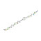 Glass and Acrylic and CCB Beads Strands, Mixed Shapes, for Jewelry Making, Faceted, Pale Green, 10.8x8mm, Hole: 0.9mm, about 18pcs/strand, 7.09~7.48''(18~19cm)