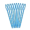 Plastic Knitting Needle, Sewing Needles, Dodger Blue, 90mm