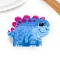Acrylic Claw Hair Clips, Blue, Dragon, 83x51mm