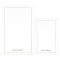 2Pcs 2 Sizes Custom Acrylic Measuring Tools Sets, Rectangle, Clear, 16.5~25.4x10.1~15.8x0.2~0.25cm, 1pc/size