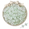 100Pcs Acrylic Bead Caps, Flower, Honeydew, 12x7mm, Hole: 1.5mm